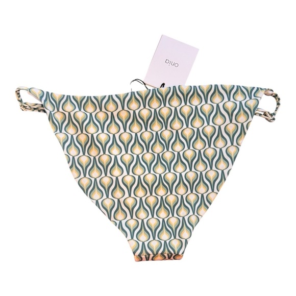 Onia Hannah Bikini Bottom in Deep Sea Flame Geo Print NWT - Picture 4 of 7